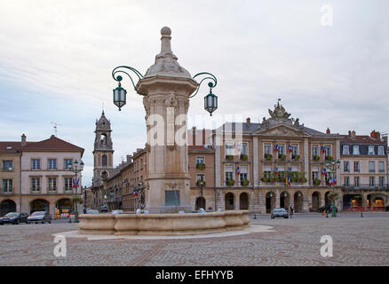 Place Duroc at Pont-a-Mousson, Meurthe-et-Moselle, Region Alsace-Lorraine, France, Europe Stock Photo