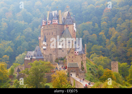 Burg Eltz castle near Wierschem, Eifel, Rhineland-Palatinate, Germany, Europe Stock Photo