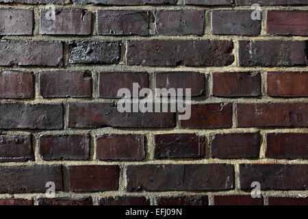 Texture of dark old brickwork Stock Photo