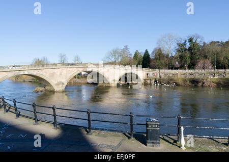 Bridge over the River Severn in Bewdley, Worcestershire Stock Photo