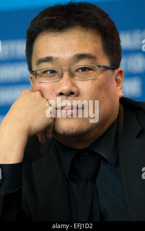 South Korean director, writer and Berlin Film Festival jury member Bong Joon-ho at a press conference for the international jury of the 65th Berlin Film Festival before its opening in Berlin, 5 February 2015. The Berlin Film Festival runs from 5-15 February 2015. PHOTO: TIM BRAKEMEIER/dpa Stock Photo