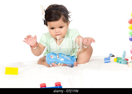 1 indian Beautiful baby Stock Photo