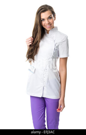 Beautiful young nurse portrait Stock Photo