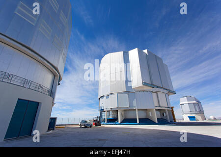 VLT (Very Large Telescope). Cerro Paranal, Atacama desert. Chile. Stock Photo