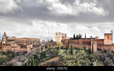 Alhambra palace, Granada, Spain Stock Photo