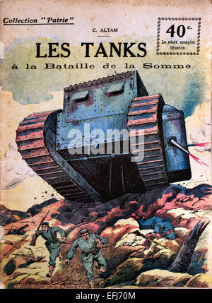 Les Tanks La Bataille de la Somme - Tanks The Battle of the Somme ( World War I ) 1916 Comprising the main Allied attack on the Western Front during 1916, the Battle of the Somme is famous chiefly on account of the loss of 58,000 British troops (one third of them killed) on the first day of the battle, 1 July 1916, which to this day remains a one-day record. Stock Photo