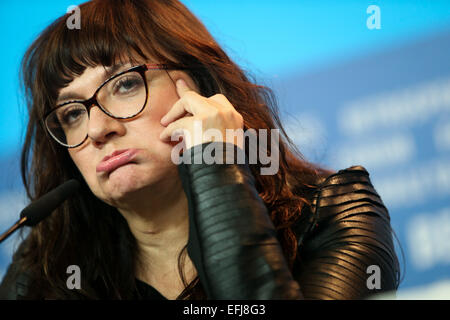 Berlin, Germany. 5th Feb, 2015. Director Isabel Coixet attends a press conference for the promotion of the movie 'Nobody Wants the Night' at the 65th Berlinale International Film Festival in Berlin, Germany, on Feb. 5, 2015. © Zhang Fan/Xinhua/Alamy Live News Stock Photo