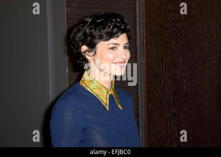 Berlin, Germany. 5th February, 2015. Audrey Tautou during the Jury photocall at the 65th Berlin International Film Festival/Berlinale 2015 on February 05, 2015 Credit:  dpa picture alliance/Alamy Live News Stock Photo