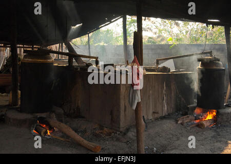 Distillation Rice Wine Distilling Lao-Lao Whisky Stock Photo - Alamy