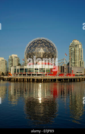 Telus World of Science or Science World on False Creek, Vancouver, British Columbia, Canada Stock Photo