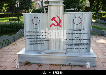 Graves of Soviet soldier who died during the World War II, Sighisoara, Romania, Eastern Europe Stock Photo