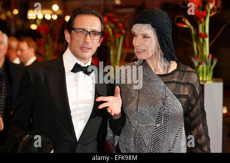 Oskar Roehler and Veruschka von Lehndorff attending the 'Nadie Quiere La Noche / Nobody Wants The Night' premiere at the 65th Berlin International Film Festival / Berlinale 2015 on February 05, 2015./picture alliance Stock Photo