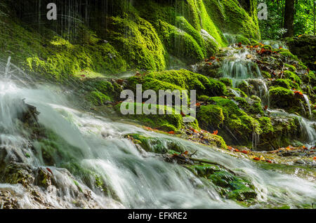 cascade de la vallee de st pons marseille gemenos 13 france Stock Photo