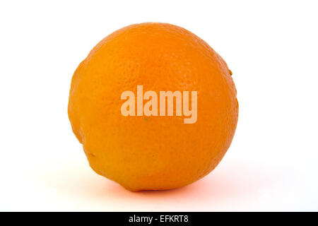 Close-up of an orange on white background Stock Photo