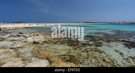 Playa de Ses Illetes, beach, Formentera, Balearic Islands, Spain Stock Photo