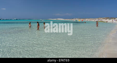 Playa de Ses Illetes, beach, Formentera, Balearic Islands, Spain Stock Photo