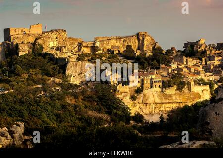 village des beaux de-Provence. massif des alpilles provence France Stock Photo