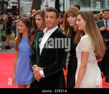 The Expendables 3 - World film premiere held at the Odeon cinema - Arrivals  Featuring: Sylvester Stallone Where: London, United Kingdom When: 04 Aug 2014 Stock Photo