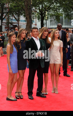 The Expendables 3 - World film premiere held at the Odeon cinema - Arrivals  Featuring: Sylvester Stallone Where: London, United Kingdom When: 04 Aug 2014 Stock Photo