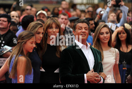 The Expendables 3 - World film premiere held at the Odeon cinema - Arrivals  Featuring: Sylvester Stallone Where: London, United Kingdom When: 04 Aug 2014 Stock Photo