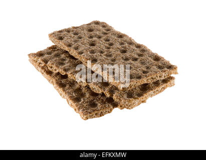 Crackers on white background Stock Photo