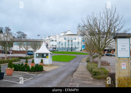 Sandown park racecourse entrance,Esher,Surrey,England Stock Photo