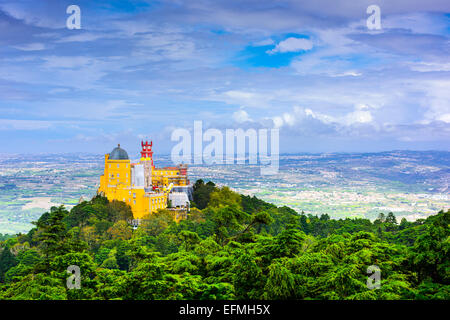 Sintra, Porugal at Pena National palace. Stock Photo