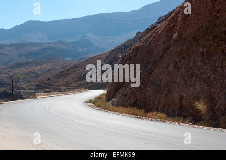 Road to Jebel Shams Oman Stock Photo