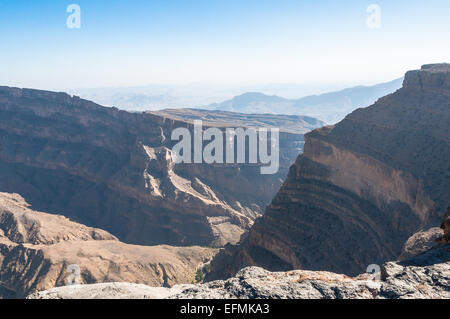 Grand Canyon of Middle-East, Oman Stock Photo