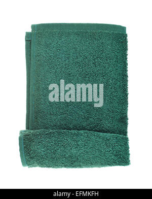 Folded terry towel isolated Stock Photo