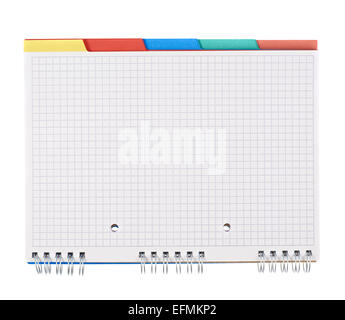 Squared notebook isolated Stock Photo