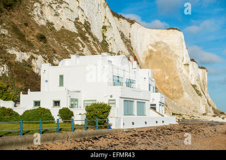 Homes by the Sea St Margarets Bay Dover Kent UK Stock Photo