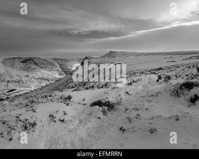 Snowfall on Wimberry Stones Brow and Slack Head Brow Stock Photo - Alamy