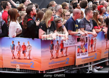 'The Inbetweeners 2' - World Premiere held at Vue Cinema West End - Arrivals  Featuring: Atmosphere Where: London, United Kingdom When: 05 Aug 2014 Stock Photo