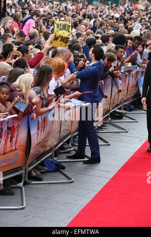 'The Inbetweeners 2' - World Premiere held at Vue Cinema West End - Arrivals  Featuring: Blake Harrison Where: London, United Kingdom When: 05 Aug 2014 Stock Photo