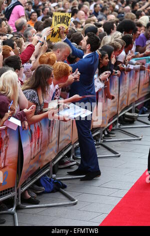 'The Inbetweeners 2' - World Premiere held at Vue Cinema West End - Arrivals  Featuring: Blake Harrison Where: London, United Kingdom When: 05 Aug 2014 Stock Photo