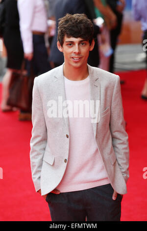 'The Inbetweeners 2' - World Premiere held at Vue Cinema West End - Arrivals  Featuring: Matt Richardson Where: London, United Kingdom When: 05 Aug 2014 Stock Photo