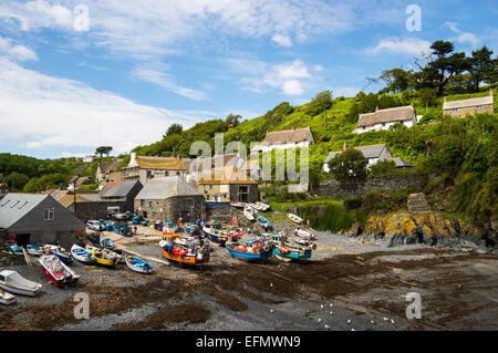 Cadgwith Cove, Fishing Village, Lizard, Cornwall Coast Stock Photo