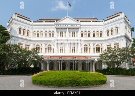 The Raffles Hotel in Singapore. Stock Photo