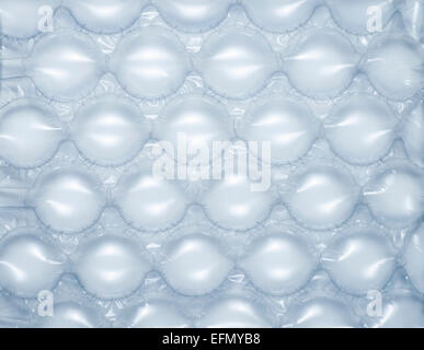 Close up of bubble wrap used for shipping fragile goods Stock Photo