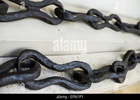 A section of the chain used across the Golden Horn during the 1453 ...