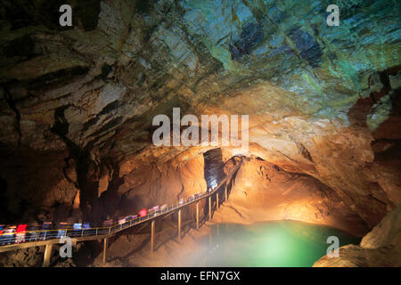 New Athos Cave, Abkhazia, Georgia Stock Photo