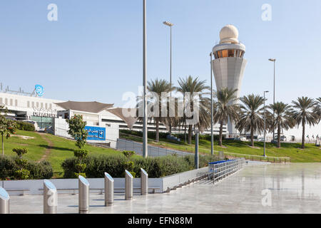 Exterior of the Abu Dhabi International Airport Stock Photo
