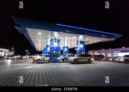 ENOC Petrol station in the city of Dubai Stock Photo