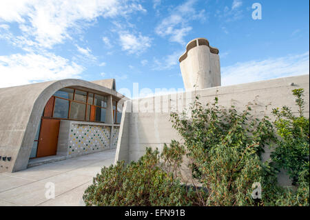 Roof garden of Le Corbusier's 'Cité Radieuse', Marseille, Provence Stock Photo