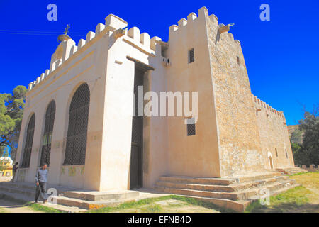 Old cathedral of St. Mary of Zion (17th century), Axum, Tigray region, Ethiopia Stock Photo