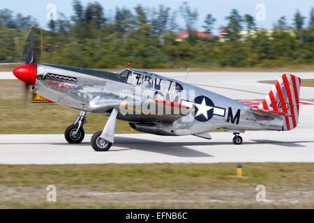 P51 Mustang 'Betty Jane', Collings Foundation, Naples, Florida Stock Photo