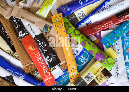 Assorted sugar sticks. Stock Photo