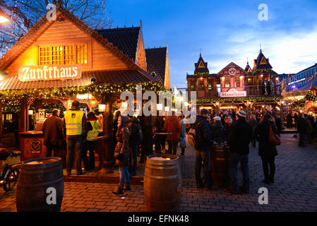 Christmas Market In Cologne, Germany Stock Photo