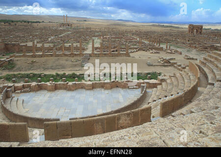 Algeria, Timgad City, Roman ruins of Timgad, UNESCO, (W.H.), the ...